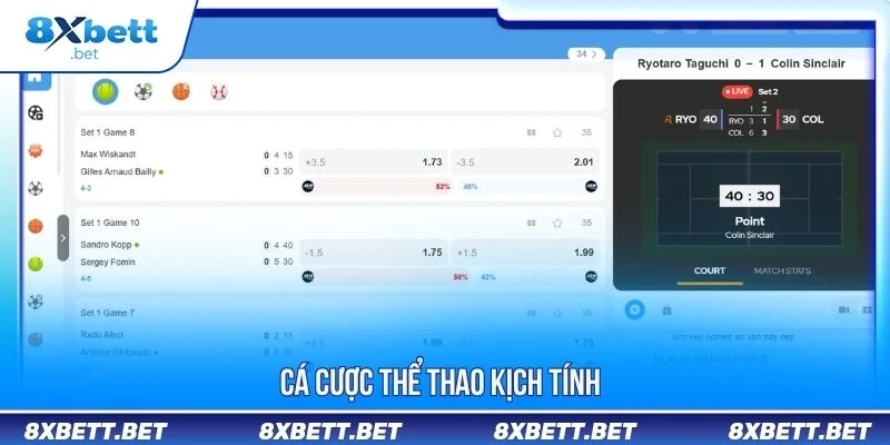 8XBET node 10 Người chơi có thể theo dõi nhiều bộ môn phổ biến tại cá cược thể thao